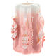 Pink Medjugorje candle 11x7 cm s3