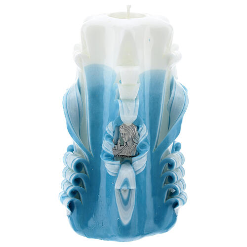 Medjugorje candle light blue 16x8 1