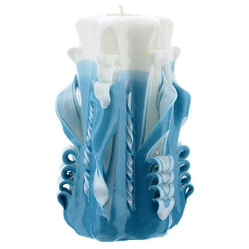 Medjugorje candle light blue 16x8 3