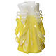 Medjugorje candle yellow 16x8 cm s2
