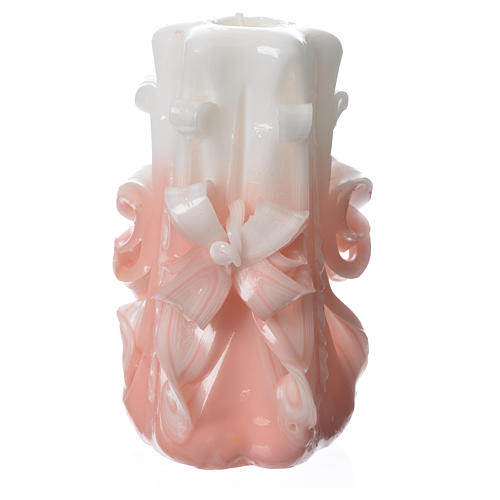 Medjugorje candle pink 16x8 cm 2