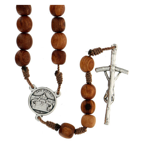 Rosenkranz Medjugorje Olivenholz Papst Franziskus 2