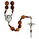 Rosenkranz Medjugorje Olivenholz Papst Franziskus s1
