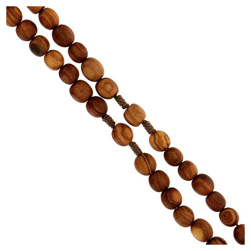 Medjugorje rosary in olive wood Pope Francis 3
