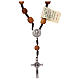 Medjugorje single decade olive wood rosary s1