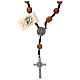 Medjugorje single decade olive wood rosary s2