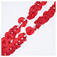 Wandrosenkranz aus Medjugorje mit Perlen in Form roter Rosen s3