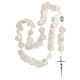 Headboard Medjugorje rosary with white roses s4
