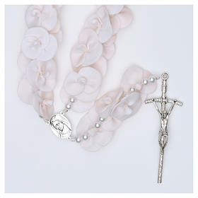 Rosari portarosari Medjugorje: Rosario Capoletto Medjugorje rose bianche