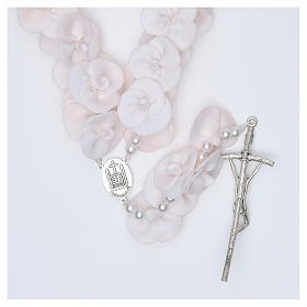 Rosari portarosari Medjugorje: Rosario Capoletto Medjugorje rose bianche