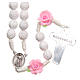 Chapelet Medjugorje petites roses blanches s2