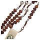 Rosary beads with heart shaped grains in Medjugorje olive wood s3
