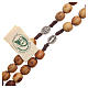 Rosary beads in Medjugorje olive wood s3