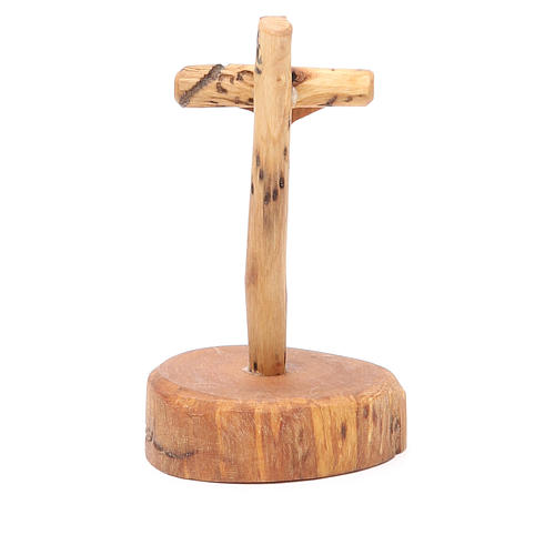 Crucifix de table bois olivier de Medjugorje 2
