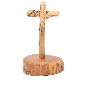 Crucifixo de mesa madeira oliveira de Medjugorje