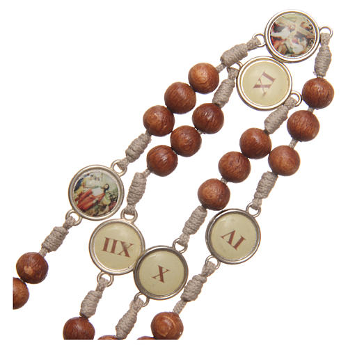 Way of the Cross Medjugorje rosary in olive wood 4