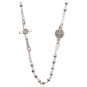 Medjugorje Rosary necklace with Christ's cross