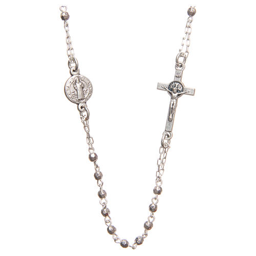 Medjugorje Rosary necklace with Christ's cross 1