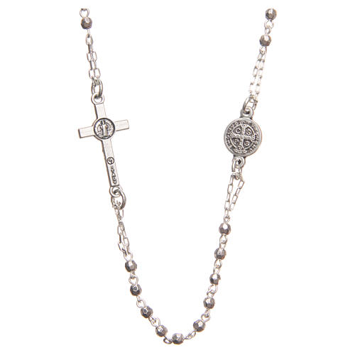 Medjugorje Rosary necklace with Christ's cross 2