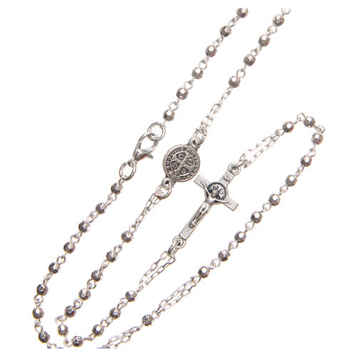 Medjugorje Rosary necklace with Christ's cross 3