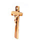 Wall crucifix in Medjugorje olive wood s2