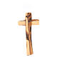 Crucifix à suspendre bois olivier Medjugorje s3