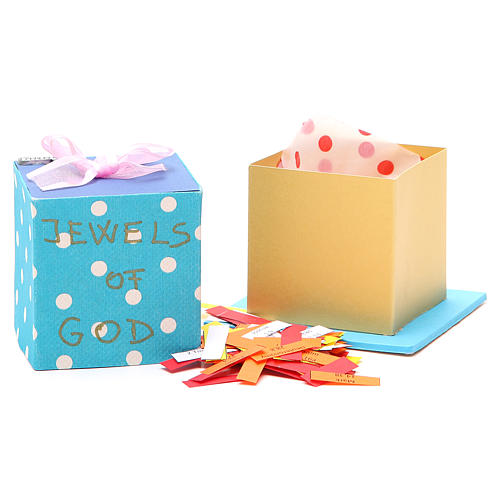 Gottes Zärtlichkeiten Geschenkbox mit rosa Band Medjugorje (Englisch) 3