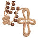 Medjugorje rosary in wood with grains measuring 9mm s1