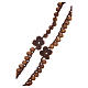 Medjugorje rosary with cross in wood and grains measuring 9mm s3