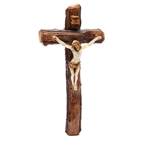 Crucifixo madeira de Medjugorje de parede 1