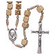 Wooden rosary with Medjugorje writing s1