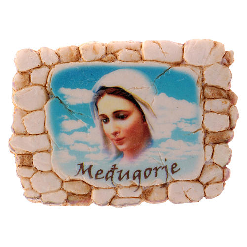 Magnet Our Lady of Medjugorje face 6,5x6cm 1