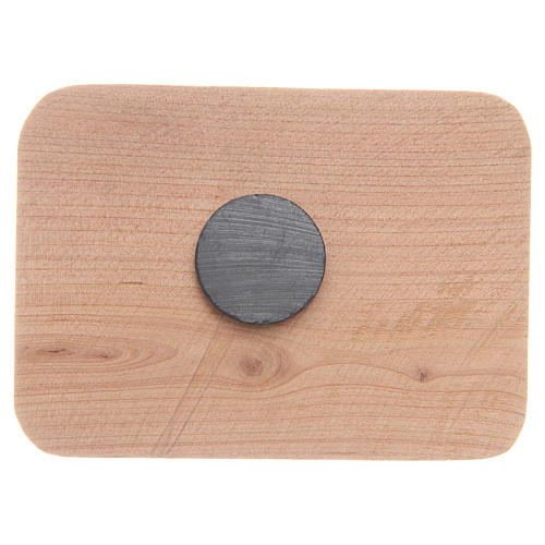 Magnet in Medjugorje olive wood, 8x5,5cm 2