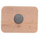Magnet in Medjugorje olive wood, 8x5,5cm s2
