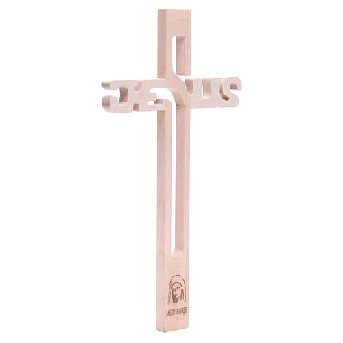 Croix Jésus Medjugorje en hêtre 2