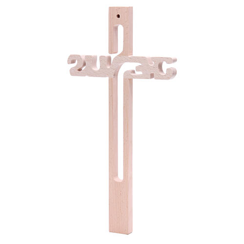 Jesus model cross in Medjugorje beechwood 3