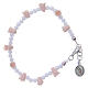 Armband Medjugorjie rosa Rosen Keramik s1