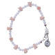 Armband Medjugorjie rosa Rosen Keramik s2