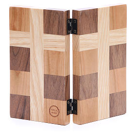 Imagens da Nossa Senhora de Medjugorje: Baixo-relevo Ave Maria ITA três tipos de madeira