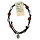 Armband Medjugorje Olivenholz Seil Wundertätige Medaille s3