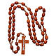 Medjugorje rosary in wood with natural colour grains s4