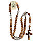 Medjugorje olive wood rosary oval medalets of Saint Benedict s4