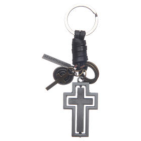 Llavero metal y piel Medjugorje s2