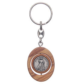 Porte-clef tournant Medjugorje olivier s2