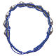 Bracelet Medjugorje émail bleu corde bleue s2