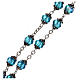 Rosenkranz aus Medjugorje mit Perlen aus blauen Kristallen s3
