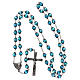 Rosario Medjugorje grani cristallo blu s4