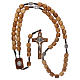 Medjugorje rosary with olive wood 10 mm cord and olive wood center piece s4