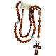 Medjugorje rosary with olive wood 8 mm cord s4