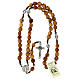 Rosary in olive wood with 8 mm grains s4